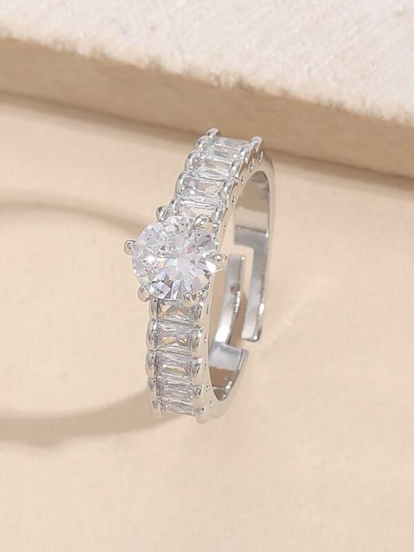 Cubic Zirconia Decor Ring