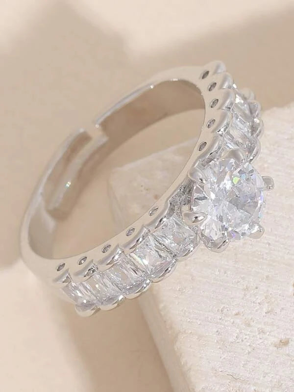 Cubic Zirconia Decor Ring
