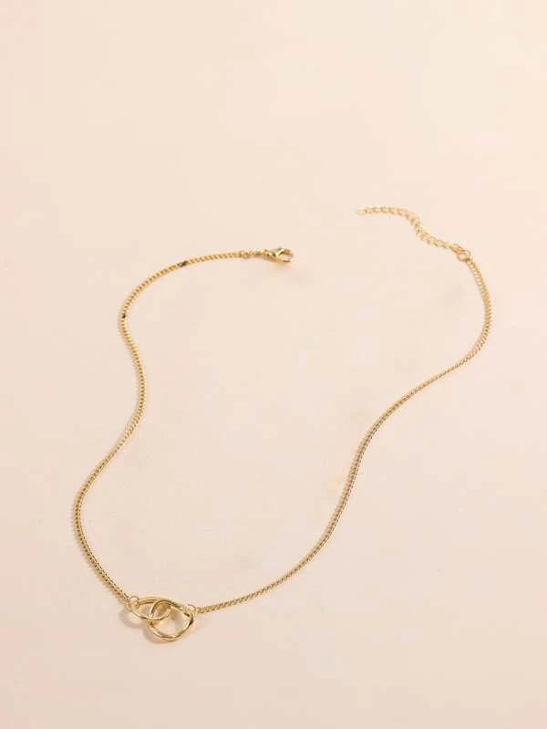 Circle Decor Chain Necklace