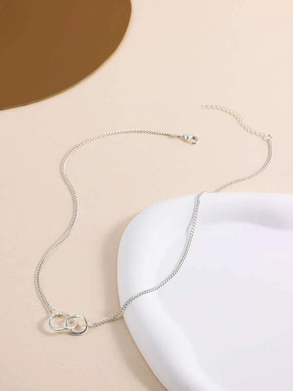 Circle Decor Chain Necklace