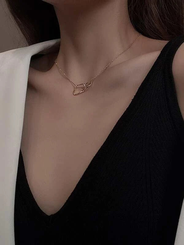 Circle Decor Chain Necklace