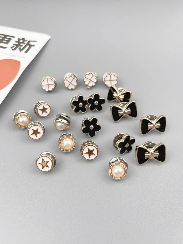 20pcs/set Flower & Bow Decor Brooch