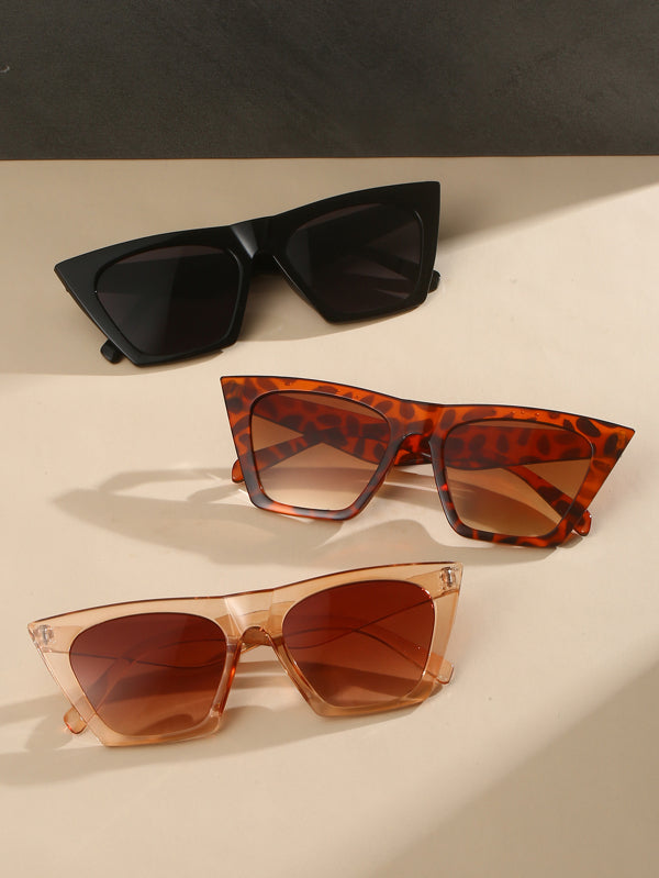 3pairs Cat Eye Sunglasses