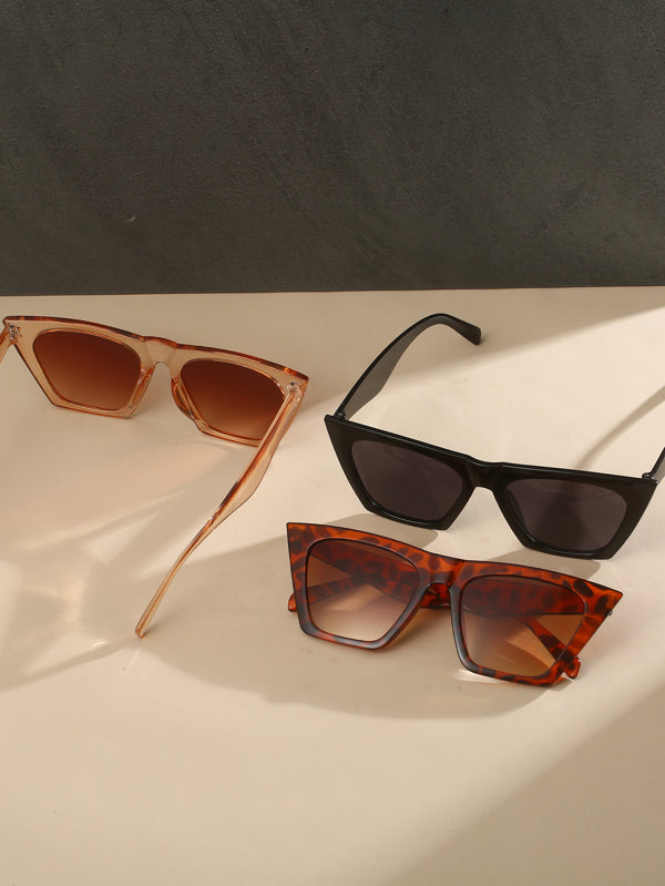 3pairs Cat Eye Sunglasses