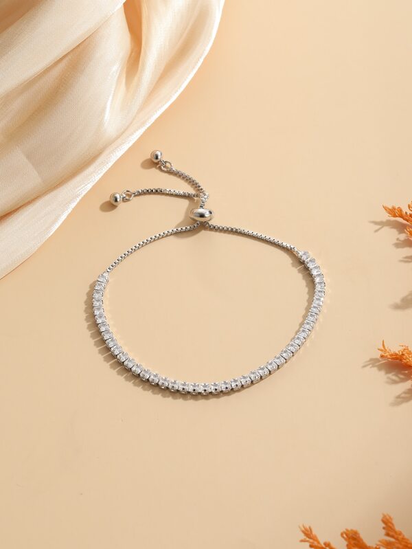 Cubic Zirconia Decor Bracelet
