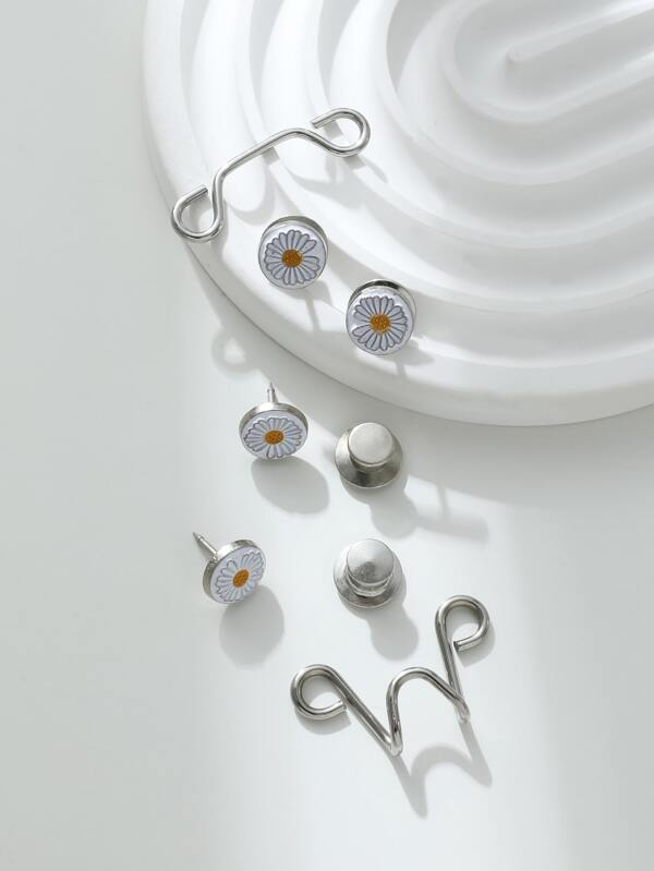 1pc Waistband Adjusting Clip With Metal Buckle, Detachable & No Need To Sew, For Jeans Or Other Clothes