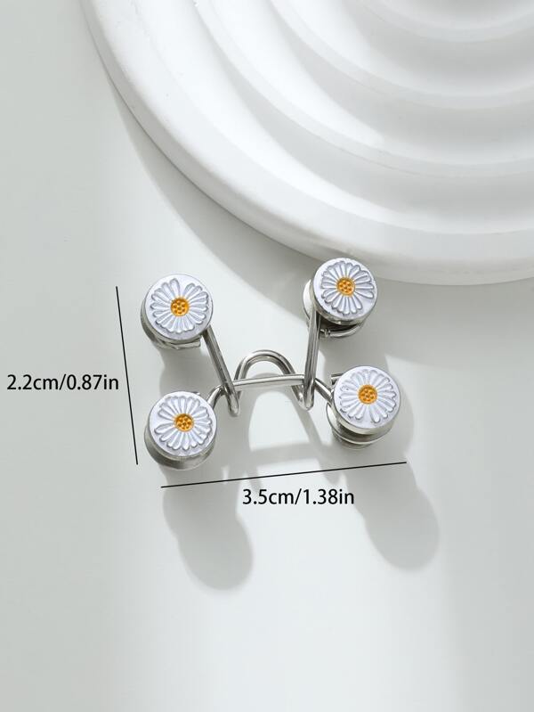 1pc Waistband Adjusting Clip With Metal Buckle, Detachable & No Need To Sew, For Jeans Or Other Clothes