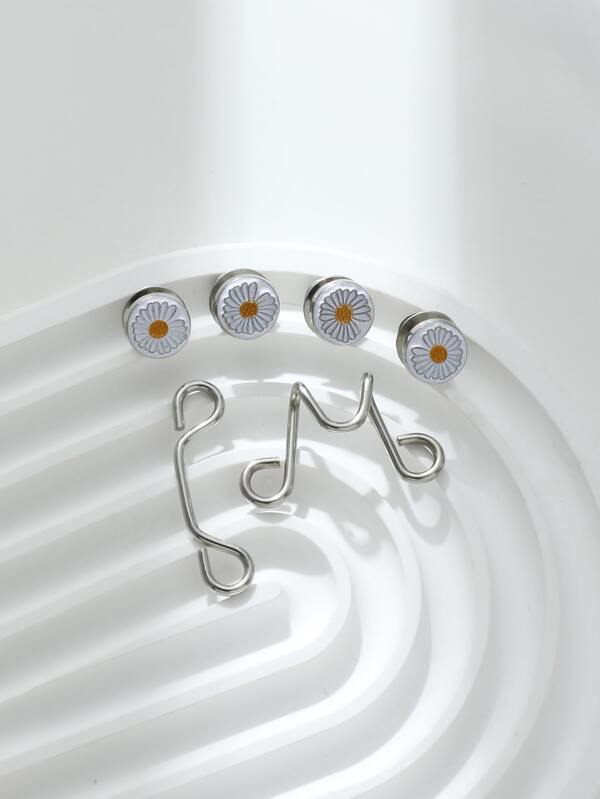 1pc Waistband Adjusting Clip With Metal Buckle, Detachable & No Need To Sew, For Jeans Or Other Clothes