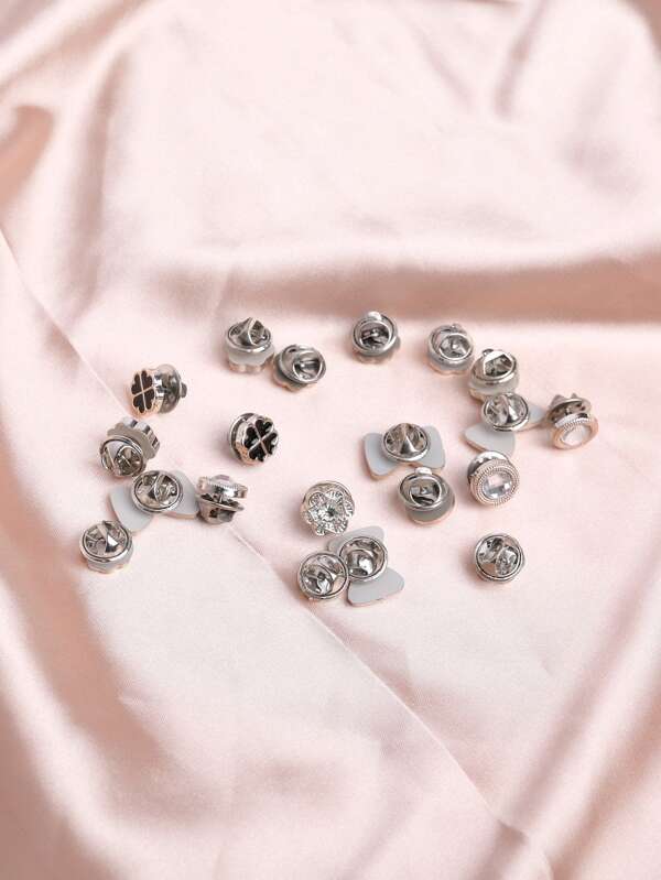 20pcs/set Flower & Bow Decor Brooch