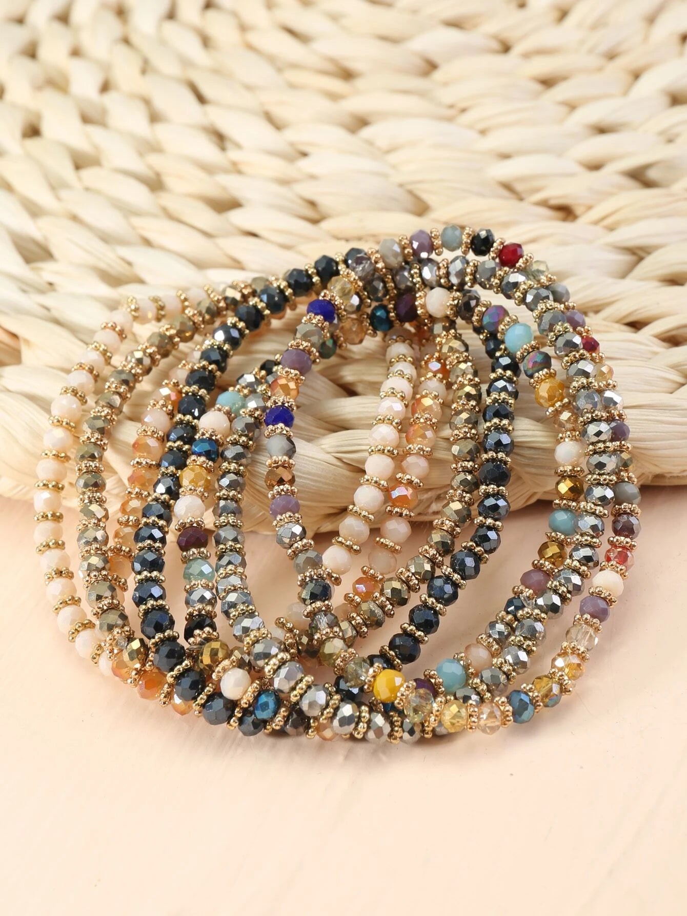 7pcs Simple Beaded Bracelet