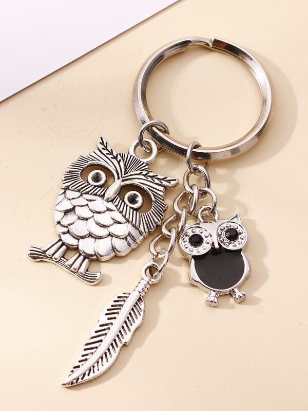 Owl Charm Keychain