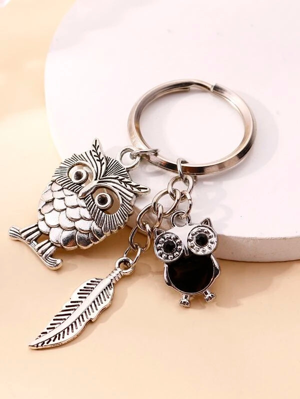 Owl Charm Keychain