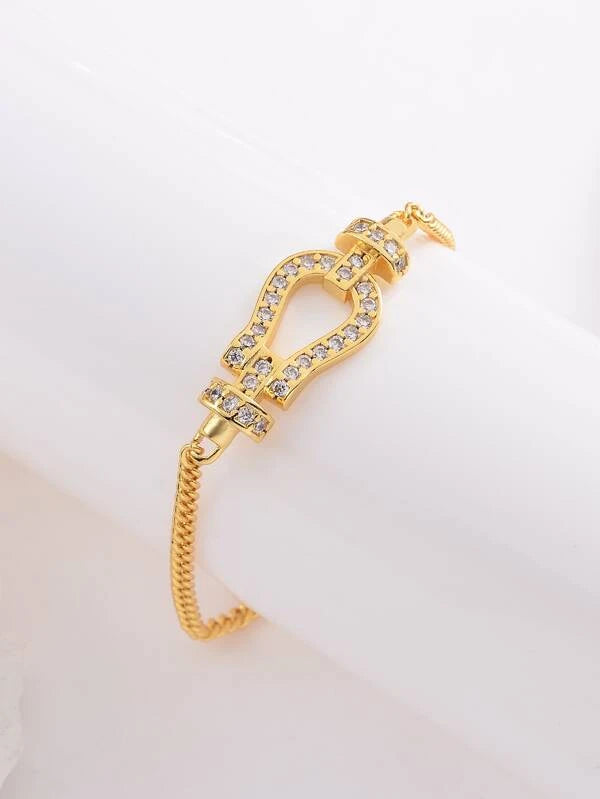 Cubic Zirconia Decor Bracelet