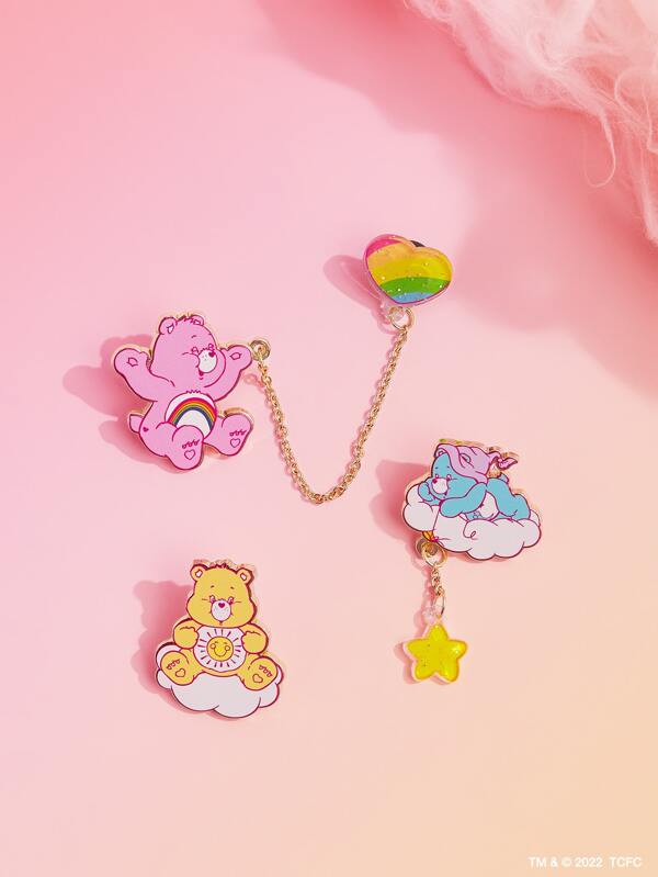 X Care Bears 3pcs Cartoon Bear Brooch