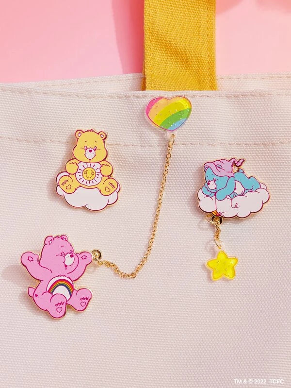 X Care Bears 3pcs Cartoon Bear Brooch