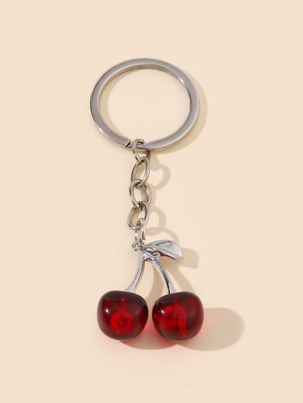 Cherry Charm Keychain