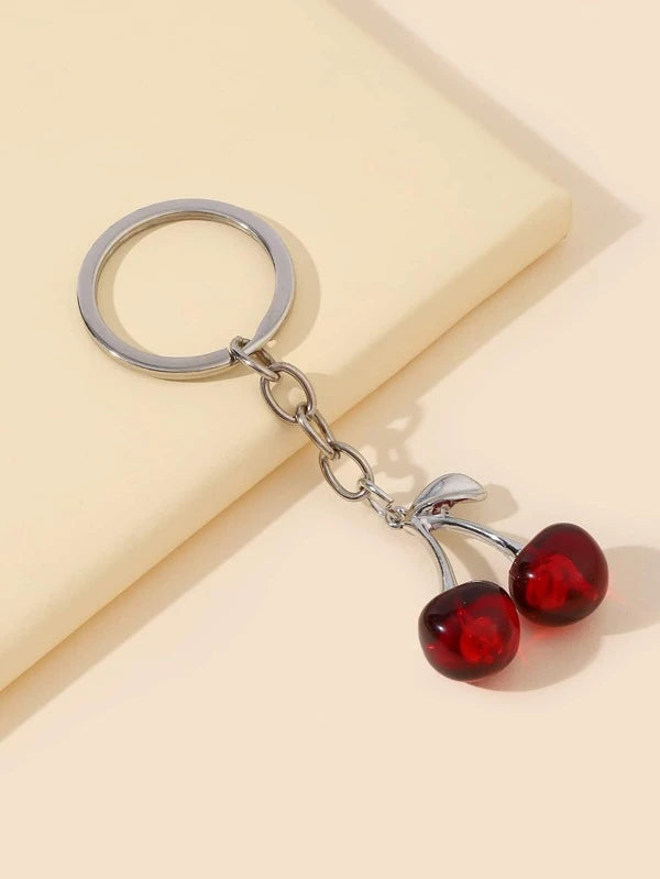 Cherry Charm Keychain