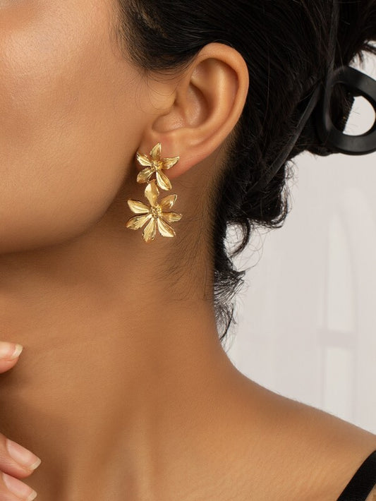 Flower Drop Earrings