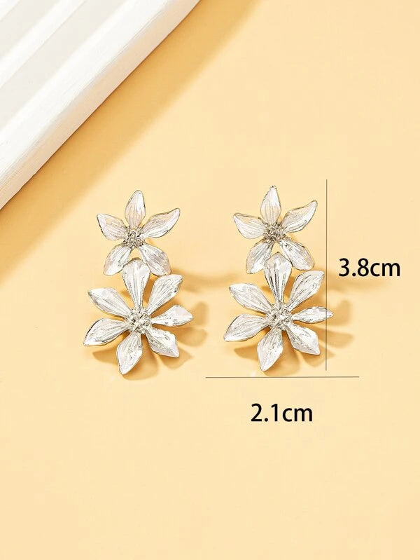 Flower Drop Earrings