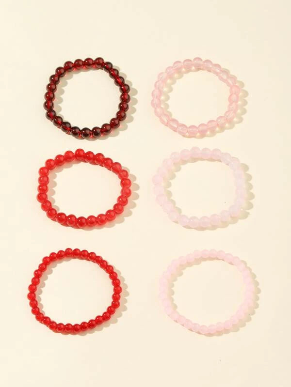 6pcs Minimalist Beaded Bracelet