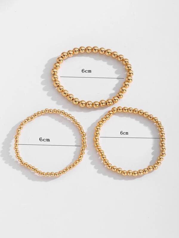 3pcs/set Minimalist Beaded Bracelet