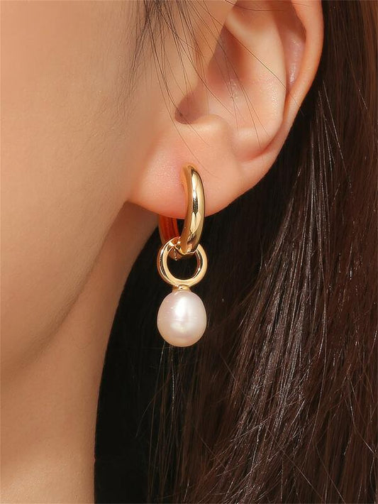 Cultured Pearl Drop Earrings