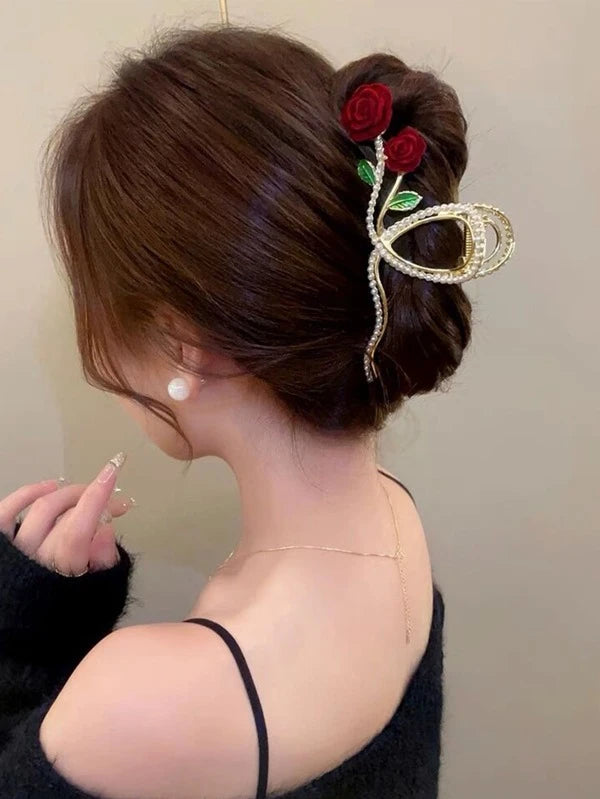 Flower Design Hair Claw