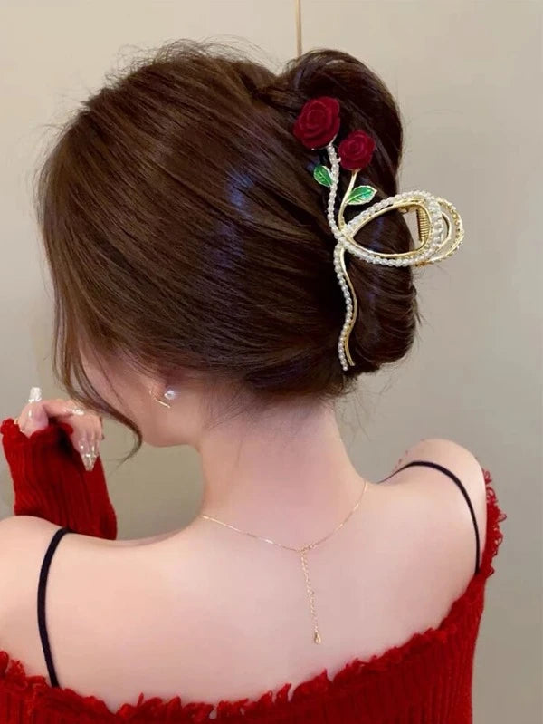 Flower Design Hair Claw