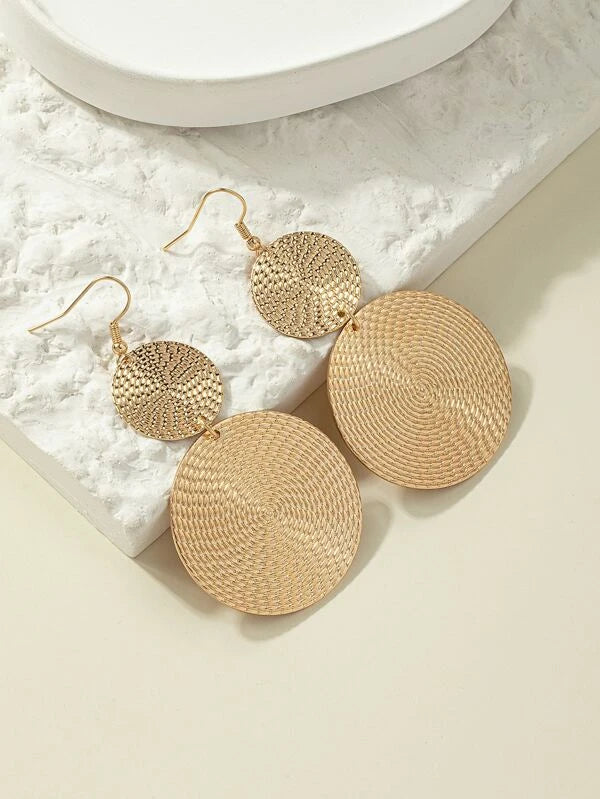 Round Drop Earrings