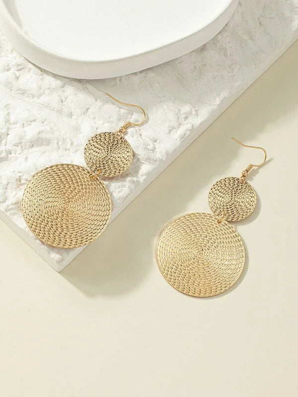 Round Drop Earrings