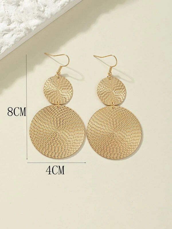 Round Drop Earrings