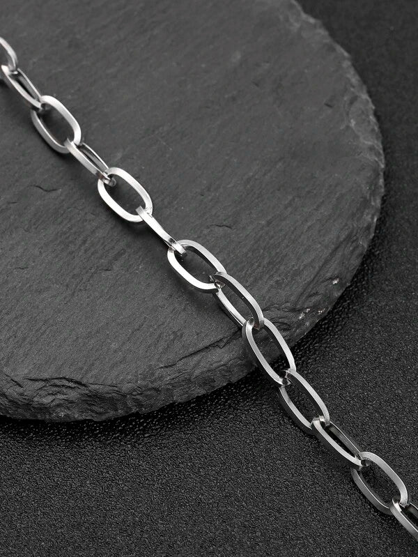 Minimalist Chain Bracelet Stainless Steel Punk Hip Pop Style