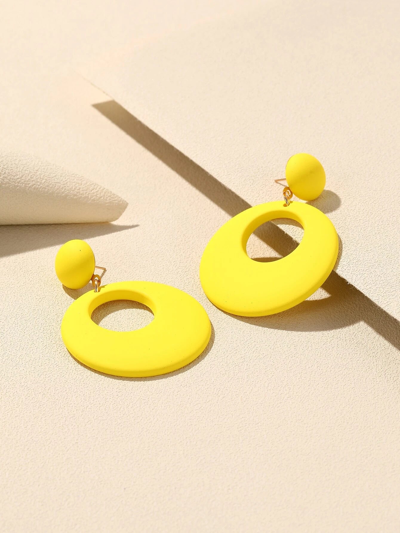 Round Drop Earrings