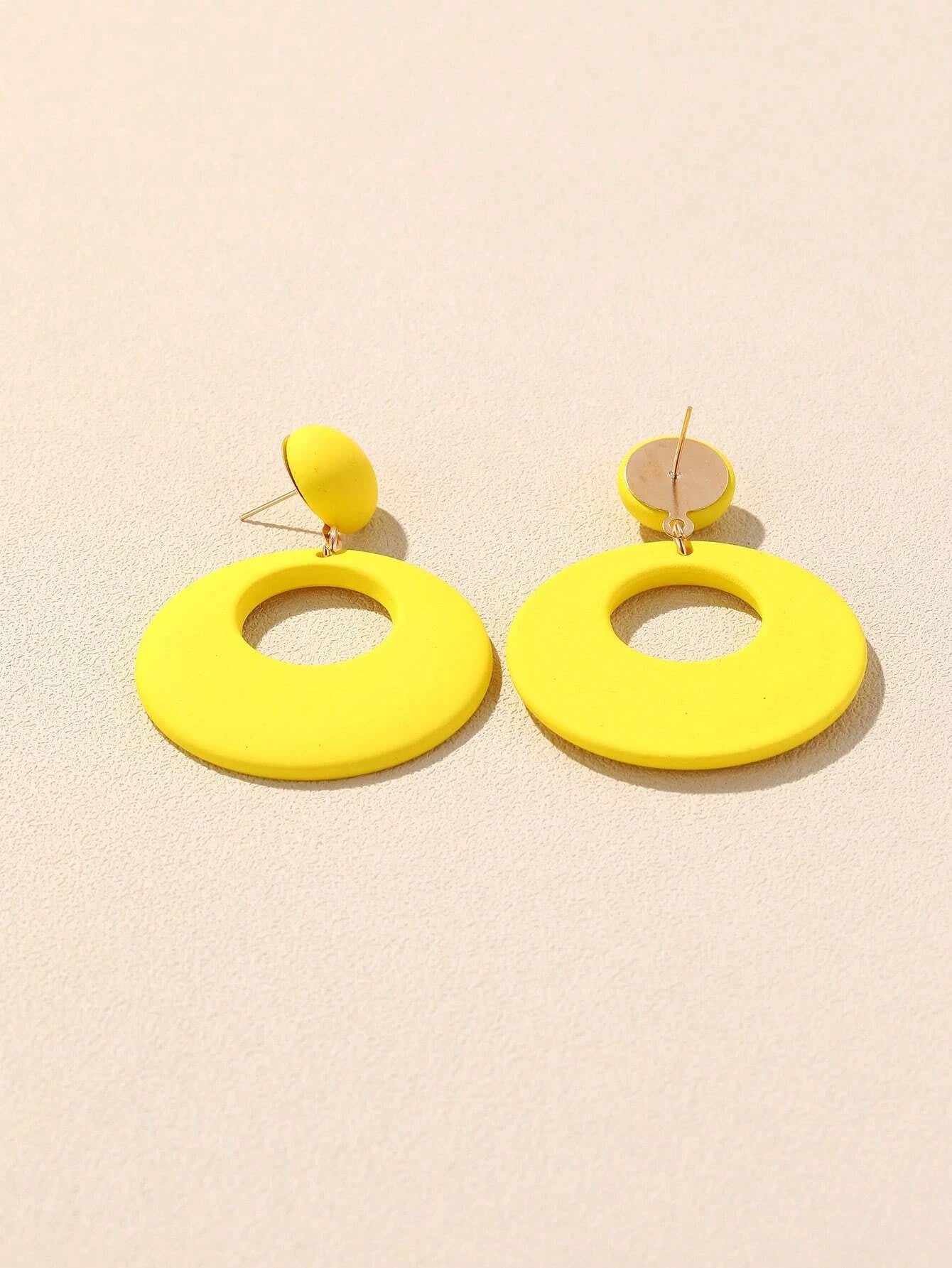 Round Drop Earrings