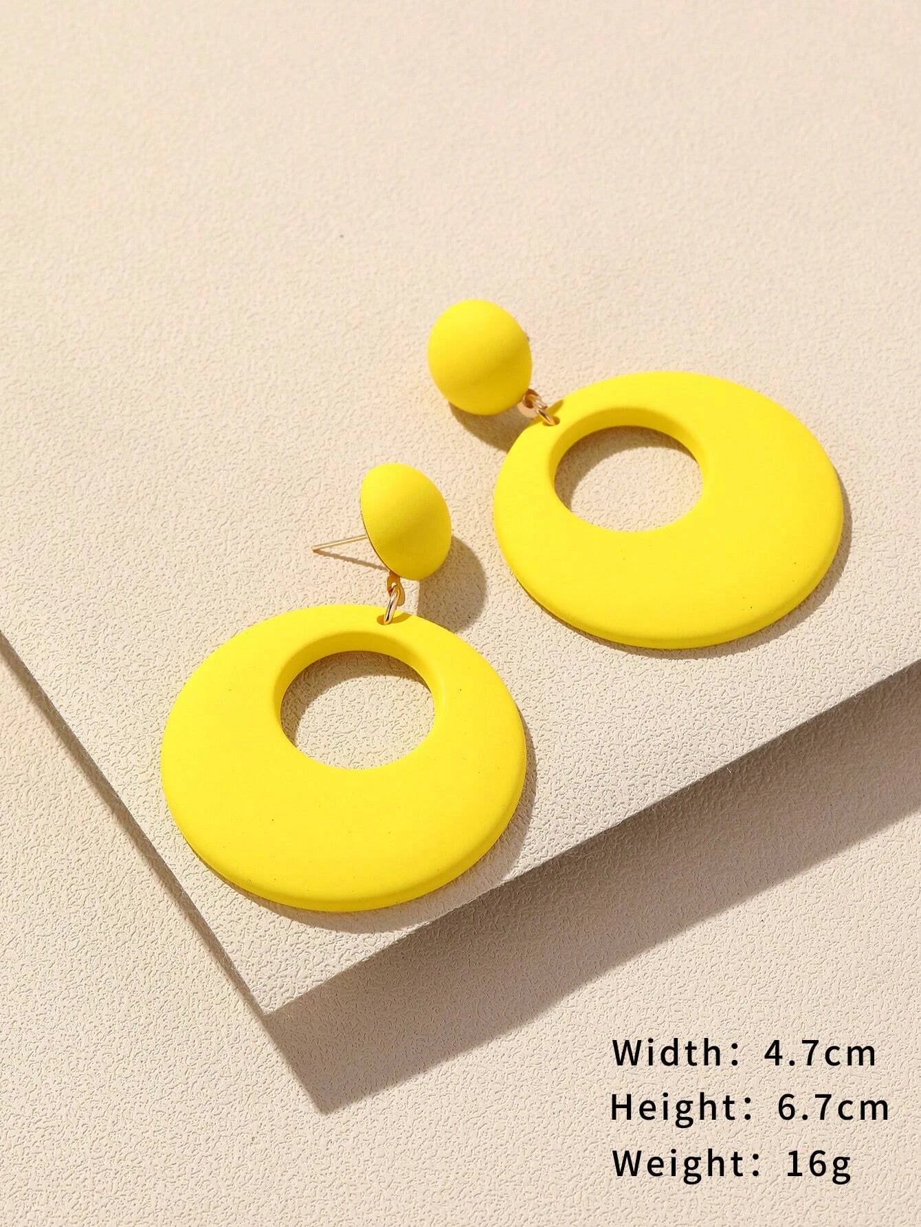 Round Drop Earrings