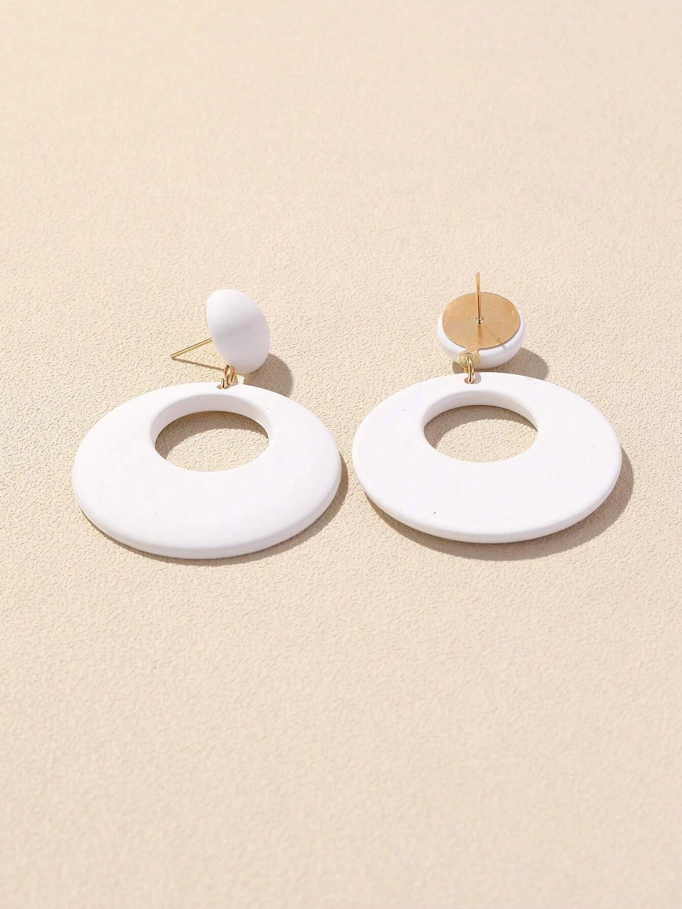 Round Drop Earrings