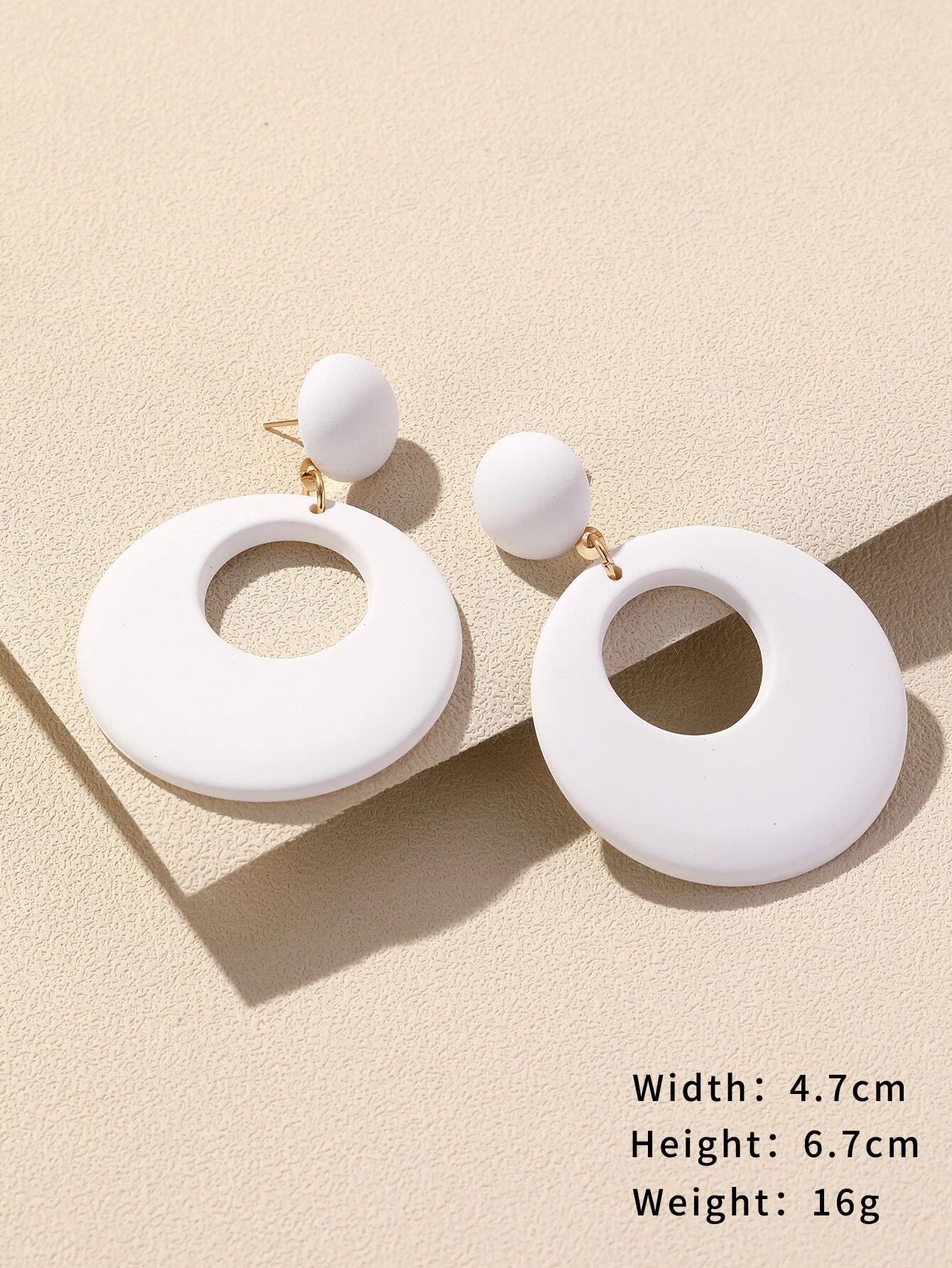 Round Drop Earrings