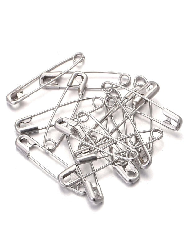 50pcs/set Casual Stainless Steel DIY Safety Pin For Women For DIY Jewelry Making