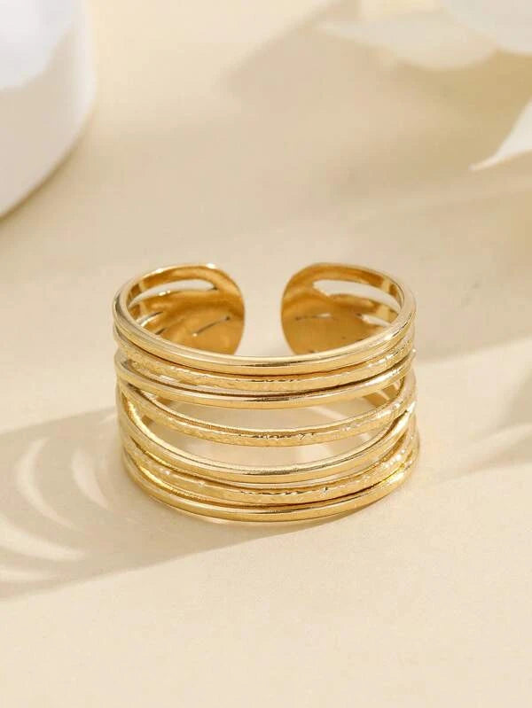 Hollow Out Cuff Ring