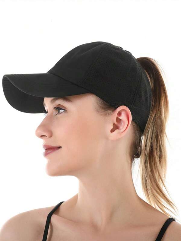 1pc Women Solid Casual Baseball Cap For Outdoor Travel