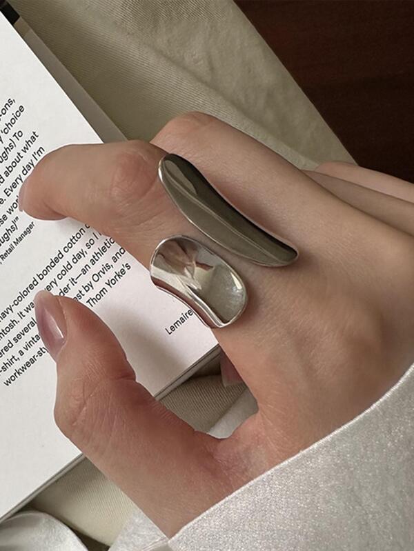 1pc Fashion Minimalist Cuff Ring For Women For Daily Decoration