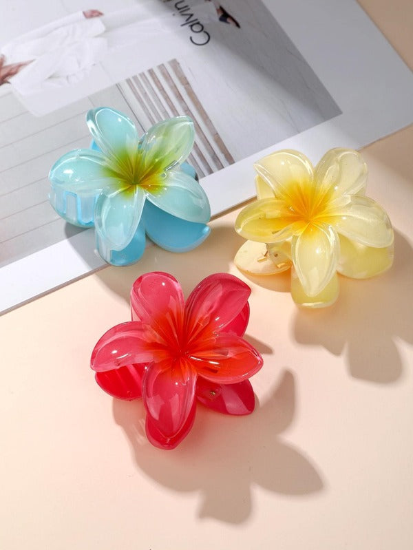 1pc Random Flower Design Hair Claw