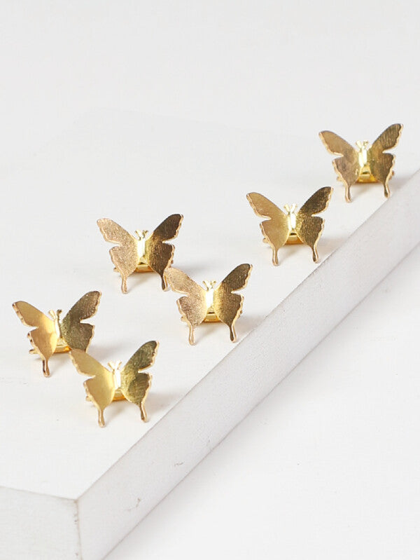 6pcs Butterfly Decor Hair Clip