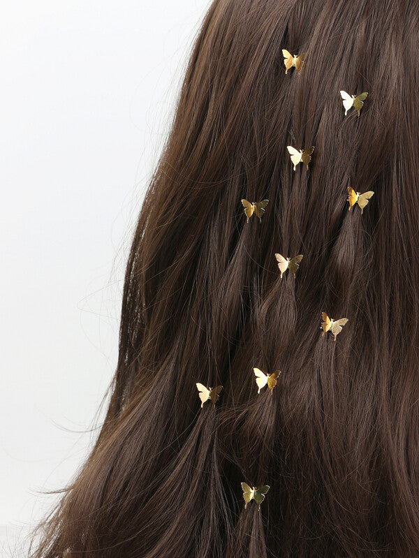 6pcs Butterfly Decor Hair Clip