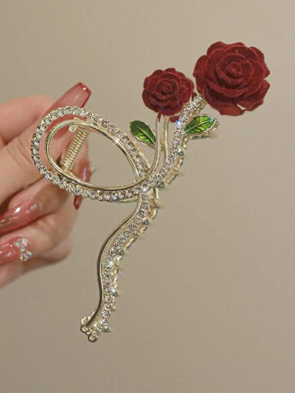 Flower Design Hair Claw