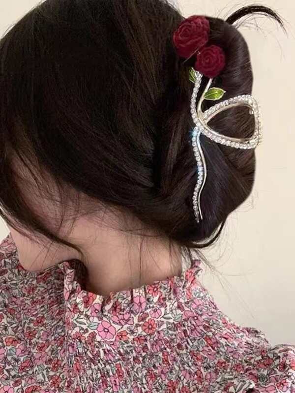 Flower Design Hair Claw